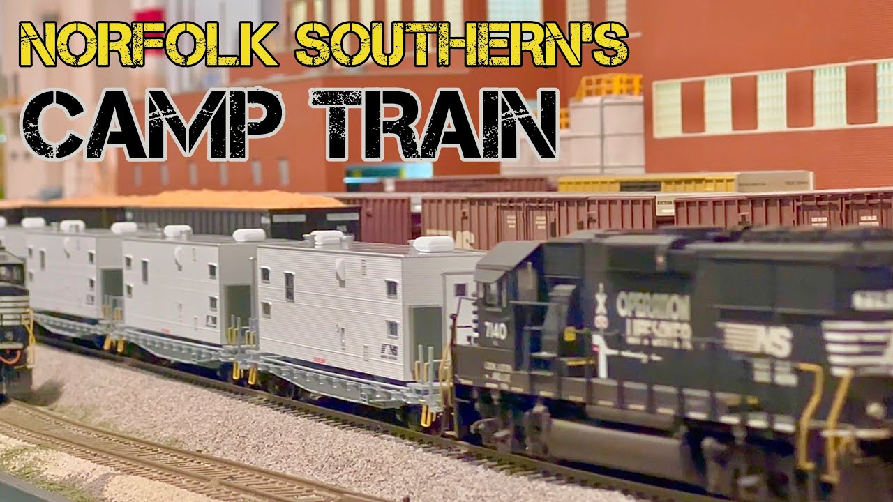Norfolk Southern MOW (Maintenance of Way) Camp Train in HO Scale