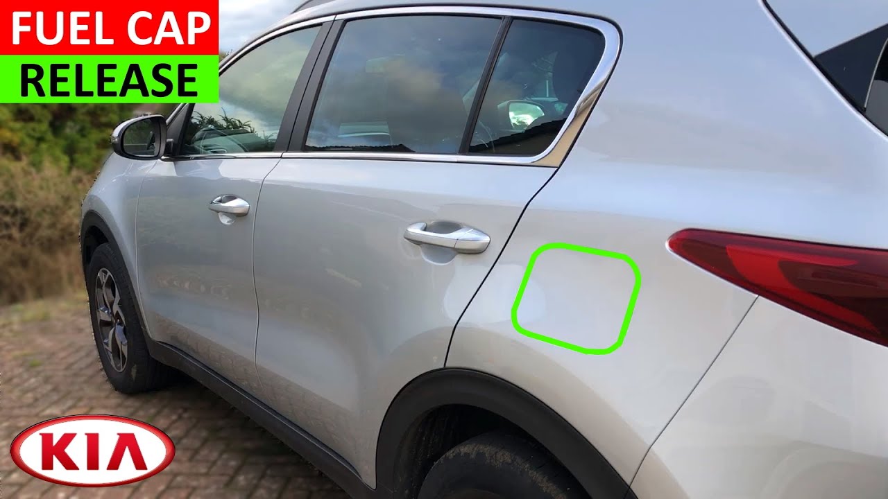 How to open Fuel Cap on Kia Sportage & use Kia Sportage Fuel Cap Holder to prevent bodywork damage
