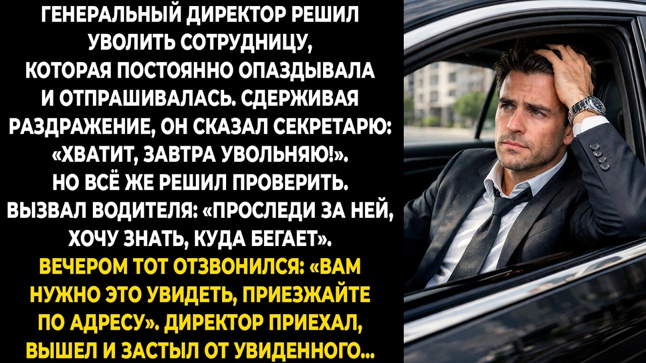 Генеральный директор решил уволить сотрудницу, которая постоянно опаздывала и отпрашивалась...