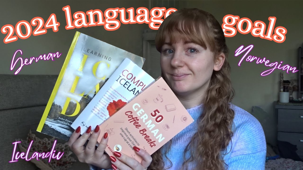 My 2024 language learning goals 📖💭