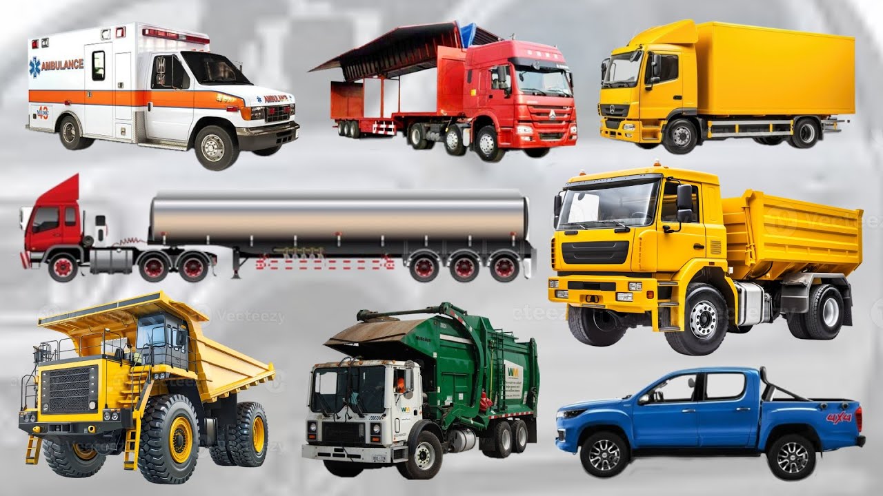 JEBIS JENIS KAROSERI TRUCK DAN FUNGSINYA: ambulance truck wing box truck tanker trailer dump truck
