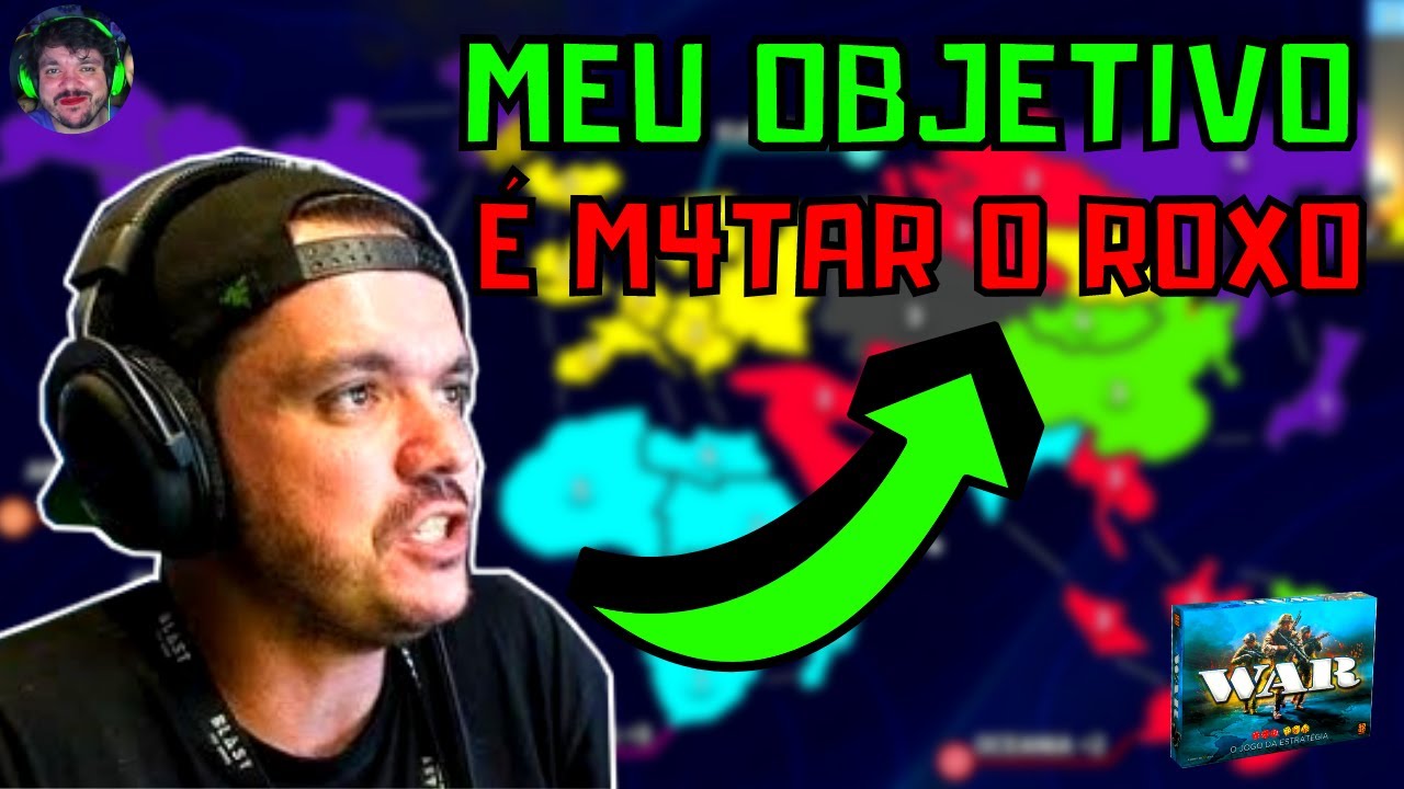 GUERRA DE MULAS Gaules, bt, Lindinho, Liminha e o chat no WAR - GAULES JOGANDO WAR (Novo)