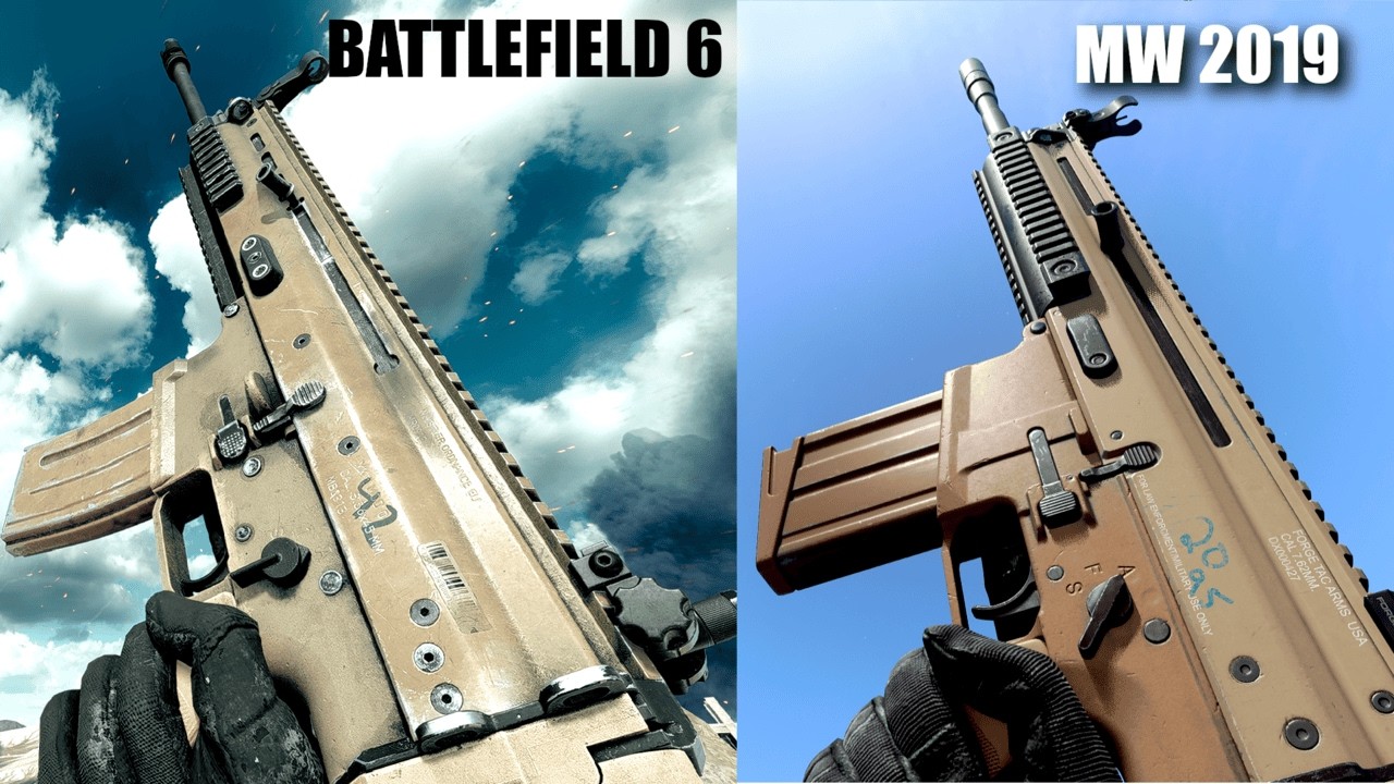 BATTLEFIELD 6 VS MODERN WARFARE (2019) WEAPON ANIMATION AND SOUND COMPARISON
