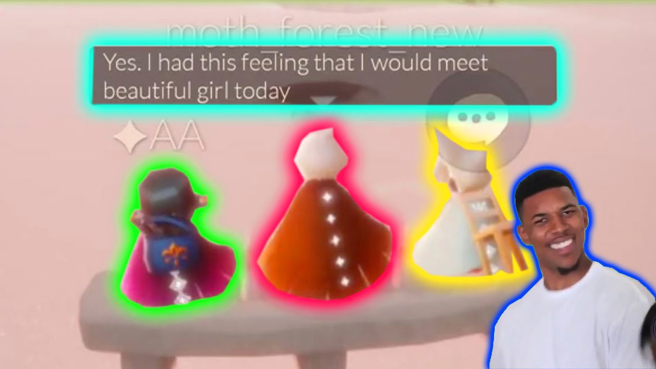 He would meet beautiful girl that day. Funny Moments [Sky: Children of the Lights]