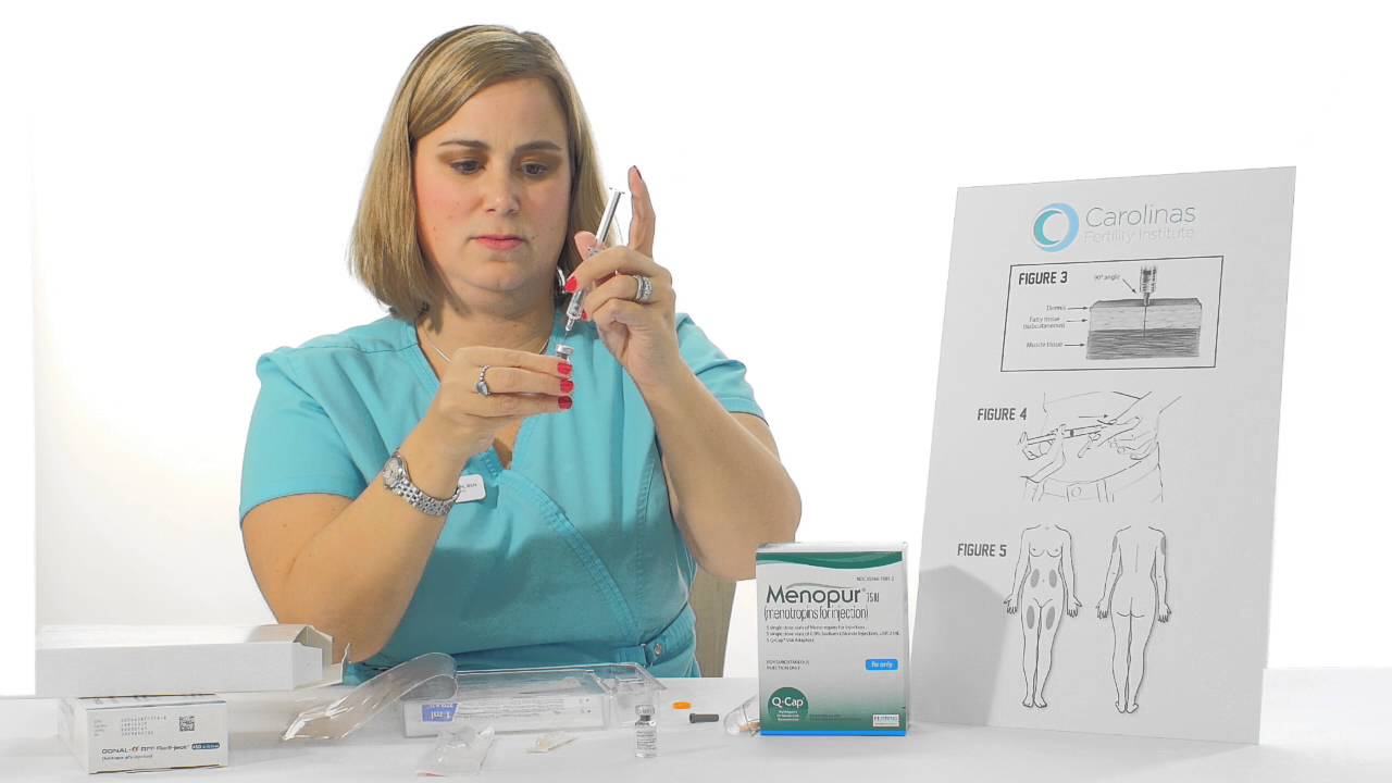 4  Menopur and Gonal   F Mixing Procedure