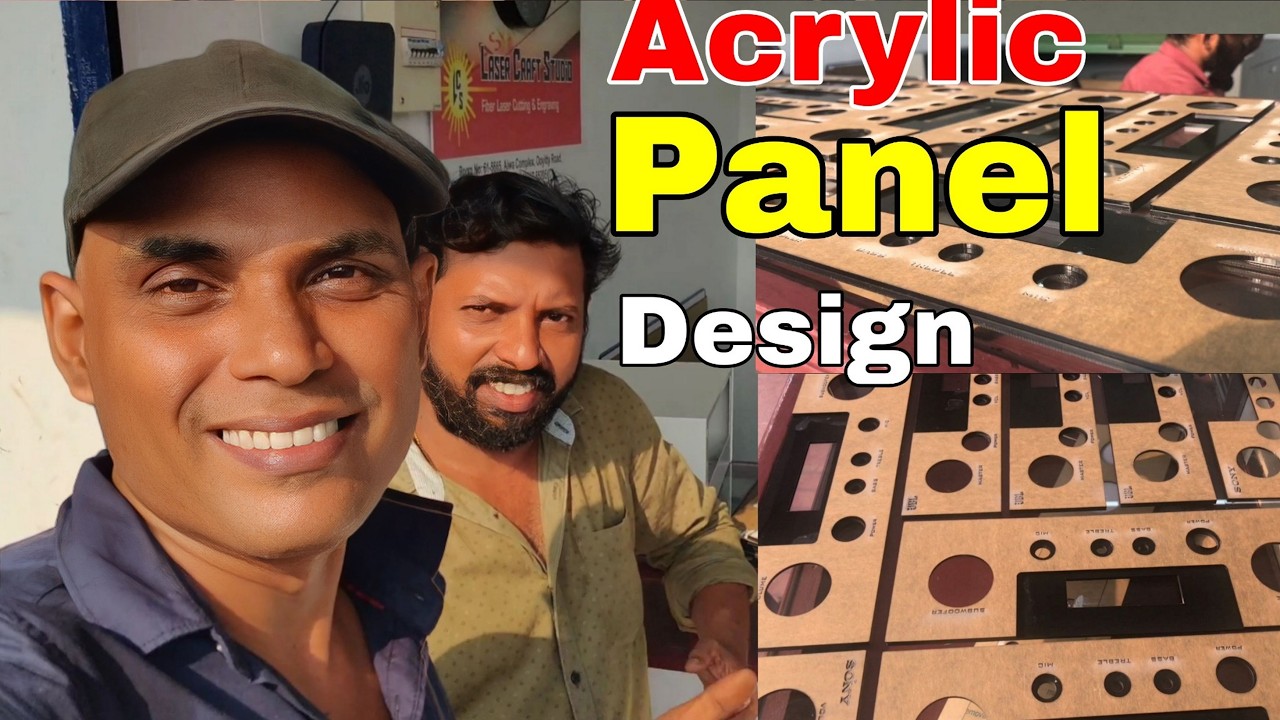 Amplifier Panel Design & Price | Acrylic Front Panel Making for Custom Amplifiers