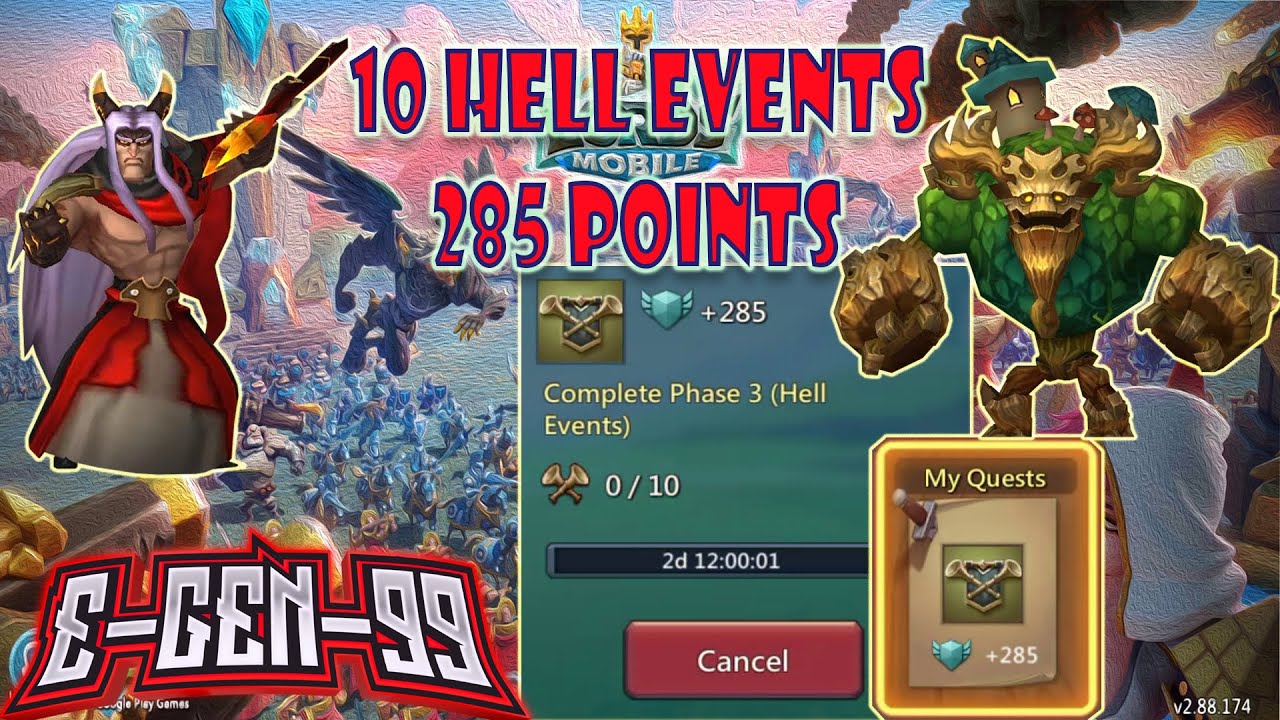 lords mobile guild fest quest 10 hell events