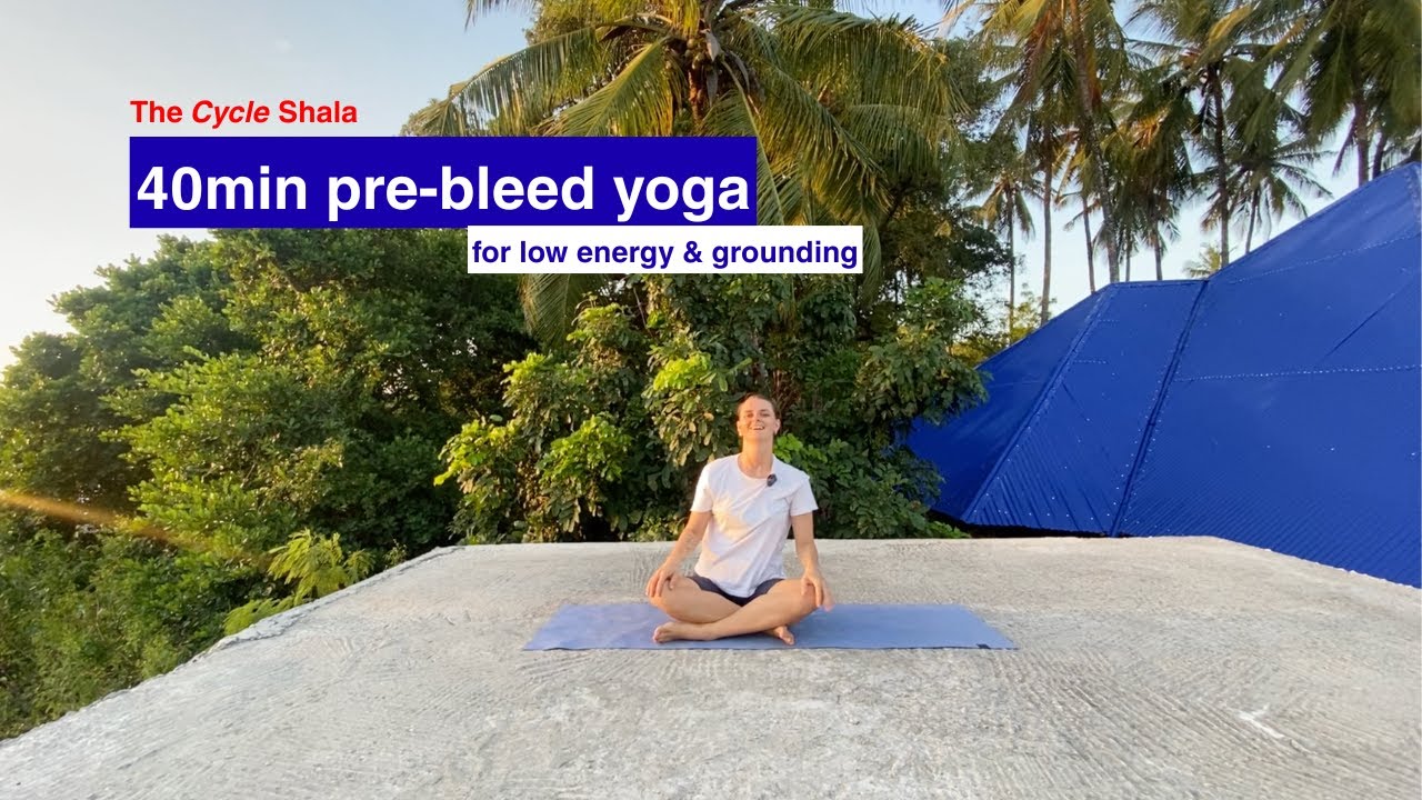 40 min Yoga for premenstrual phase & low energy.