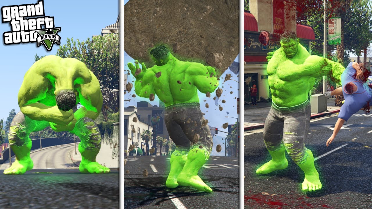 The INCREDIBLE HULK 3.0 w/ NEW ABILITIES (GTA 5 Mods)