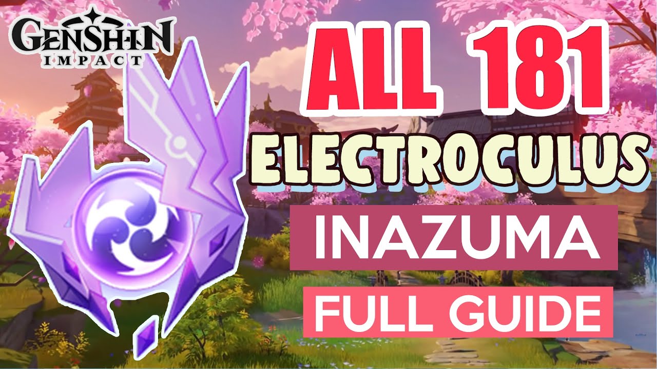 How to: GET ALL 181 ELECTROCULUS INAZUMA COMPLETE GUIDE FULL TUTORIAL | Genshin Impact