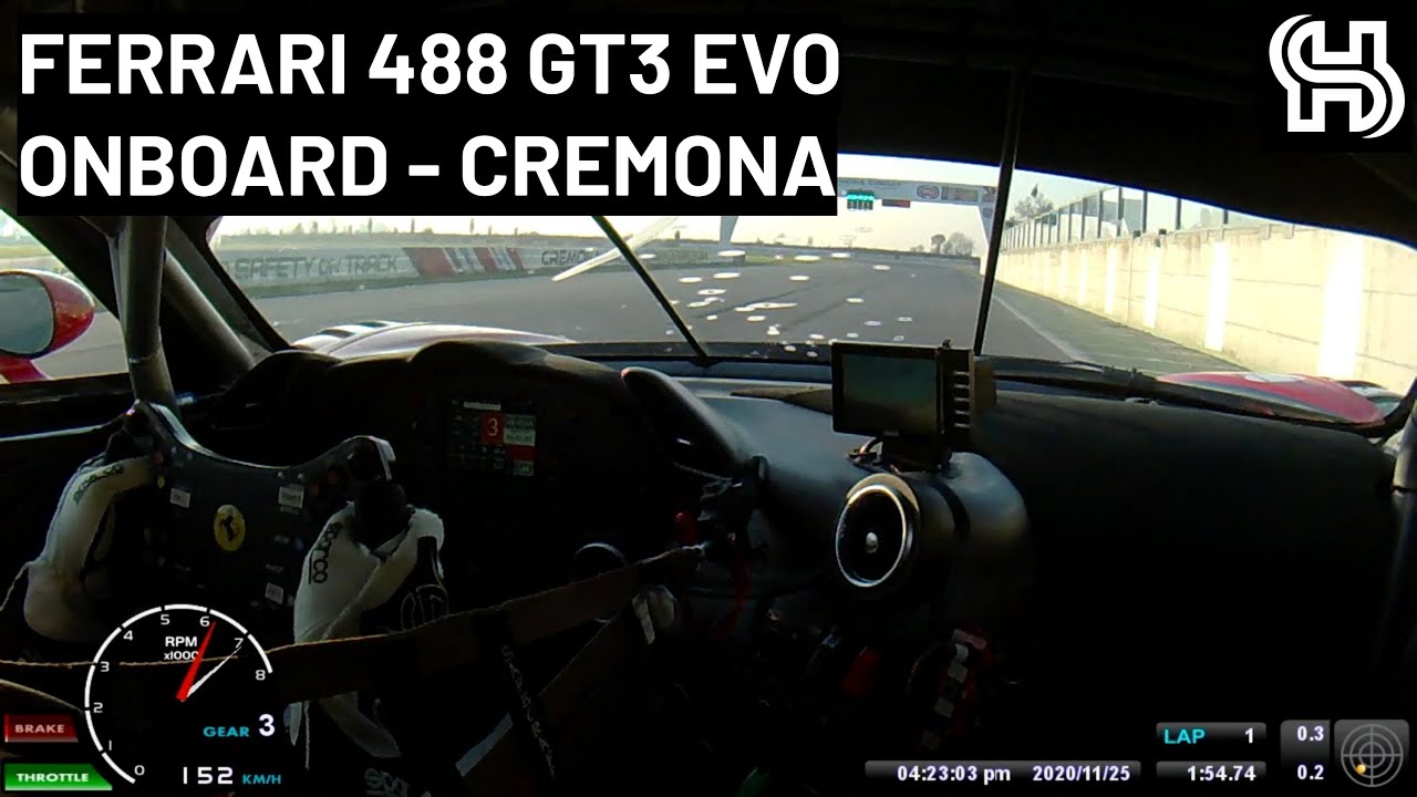 Ferrari 488 GT3 Evo Onboard - Cremona 2020