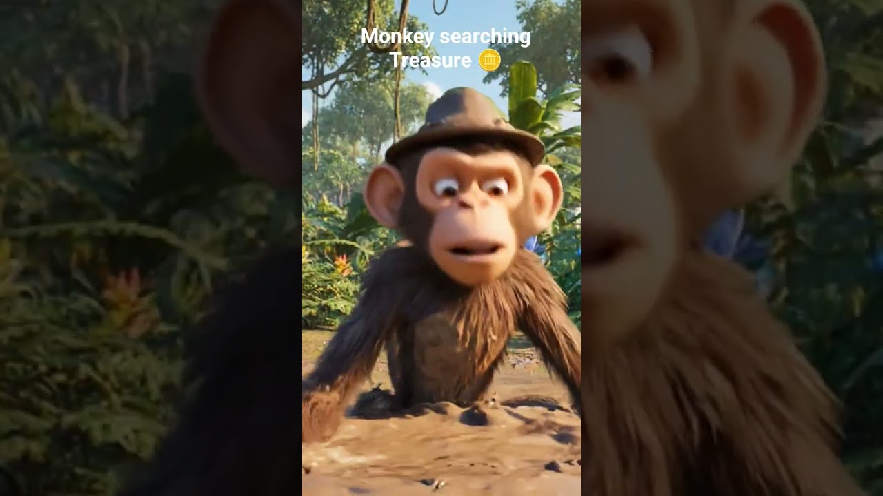 Monkey searching treasure 🪙 