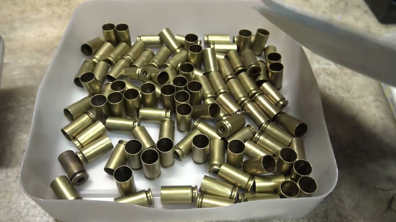 Reloading 100 Rounds Of 40 Smith And Wesson On A Single Stage Press From Start To Finish