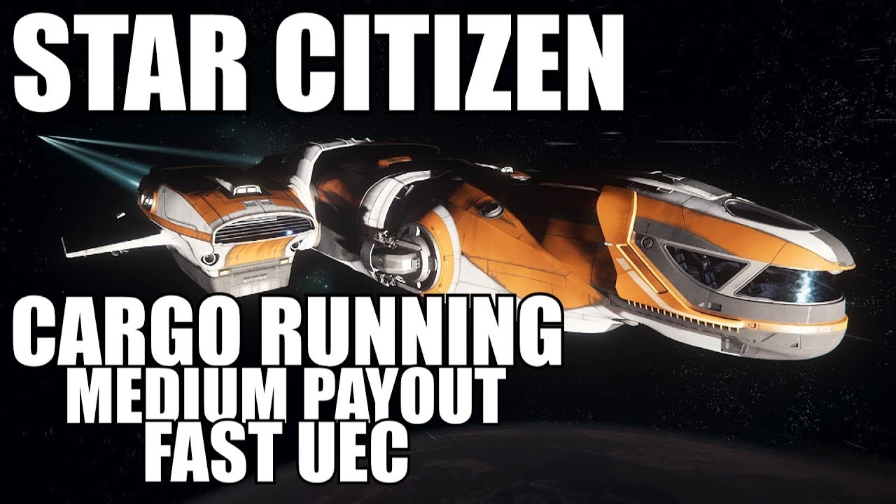 Star Citizen Cargo run, Trade route, good way to earn UEC Space trucking from Yela to Port Olisar