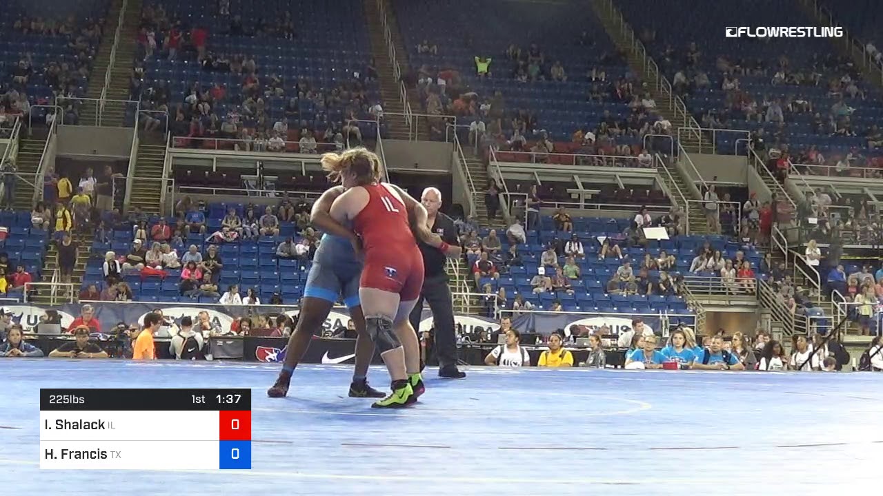 225 Lbs Semis Isabeau Shalack Illinois Vs Hannah Francis Texas
