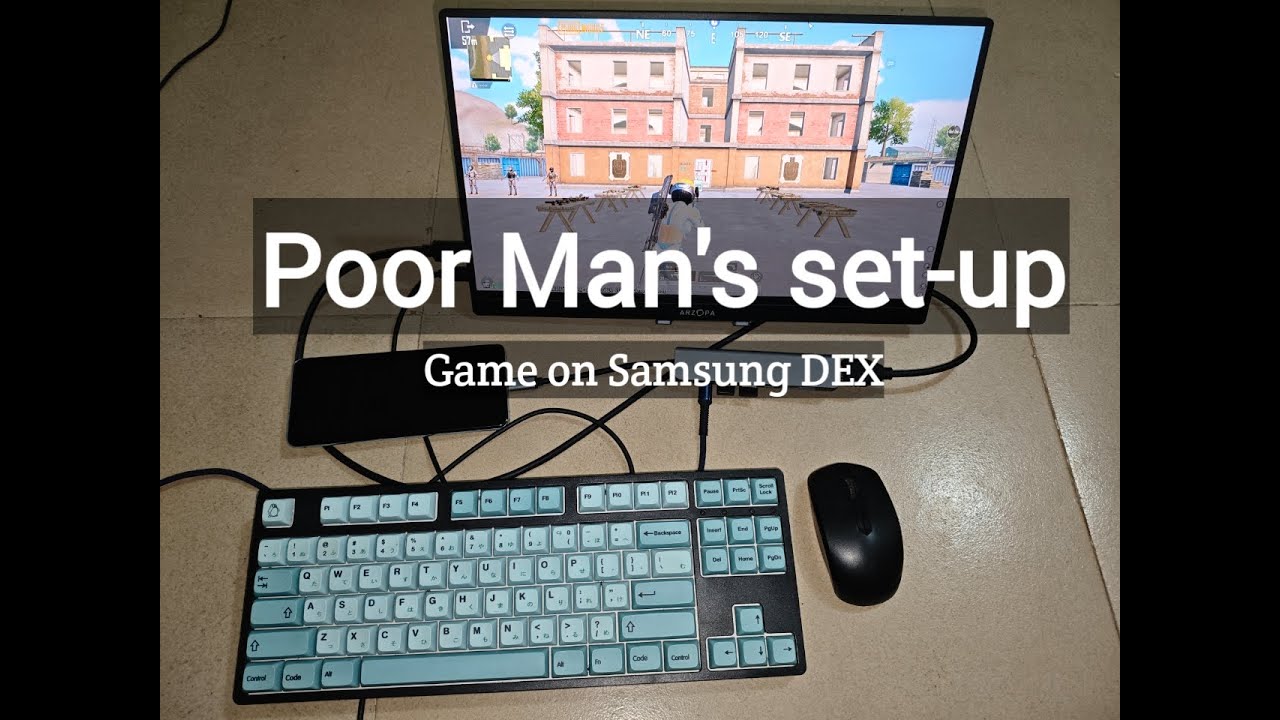 poor man setup | gaming on Samsung DEX Setup