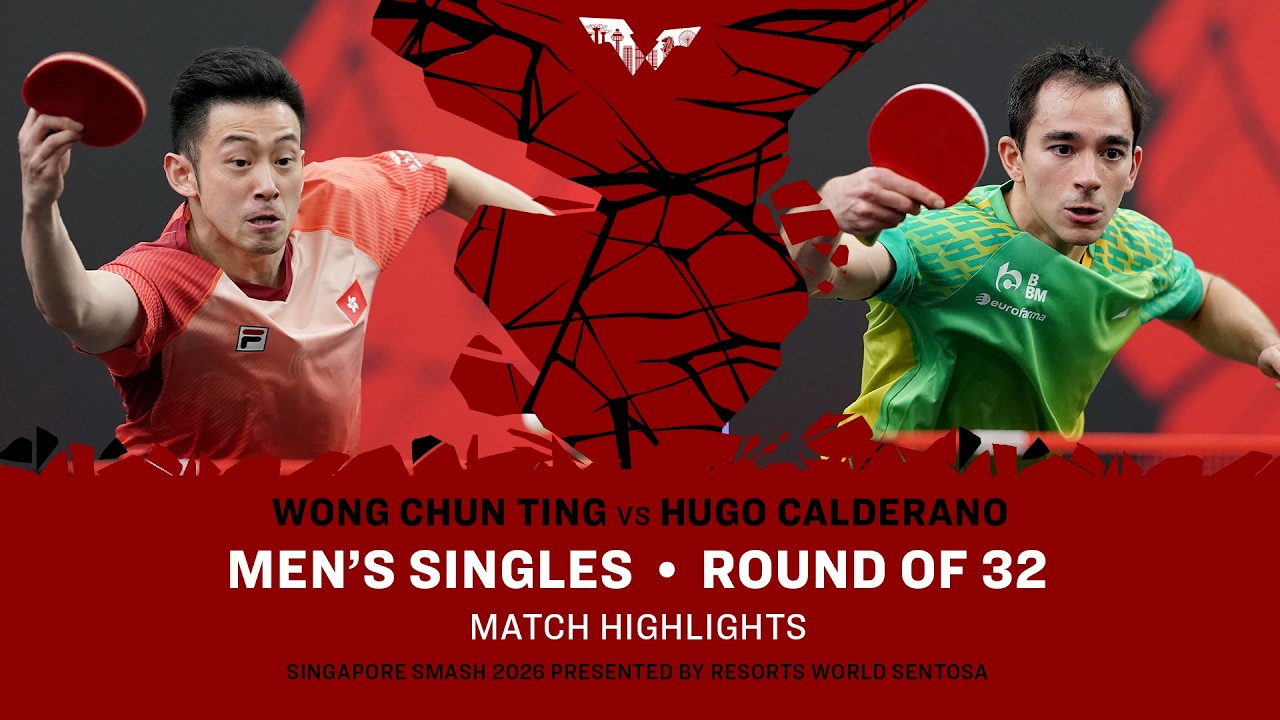 Wong Chun Ting vs Hugo Calderano | MS R32 | #WTTSingapore2026
