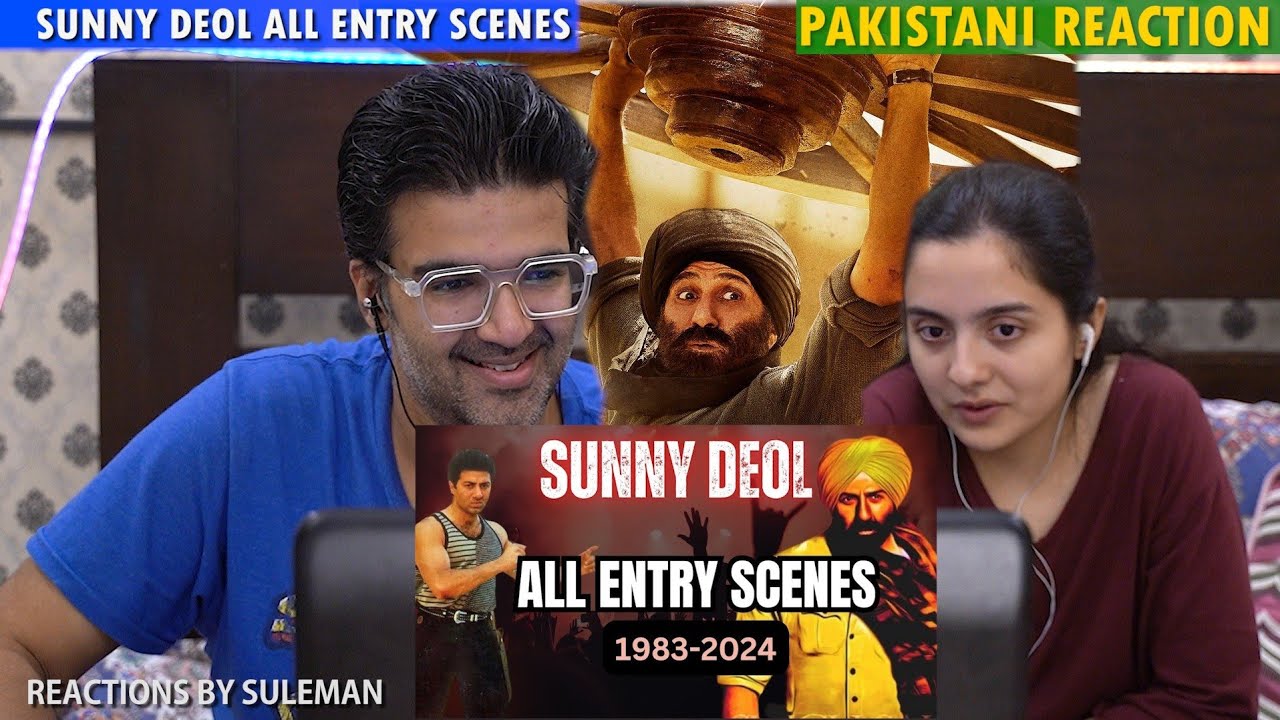 Pakistani Couple Reacts To SUNNY DEOL All Entry Scenes | 1983-2024 | Must Watch | Betaab - Gadar 2