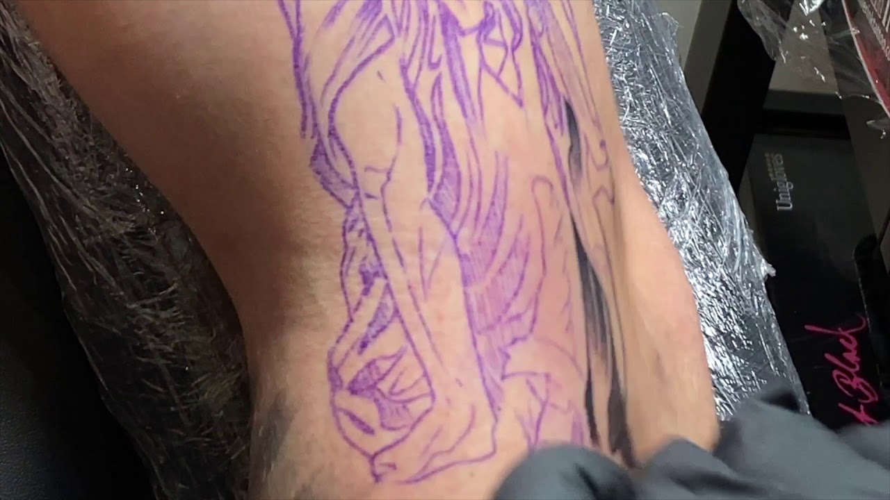 HOW TO TATTOO: STIPPLING ANGEL STATUE TATTOO