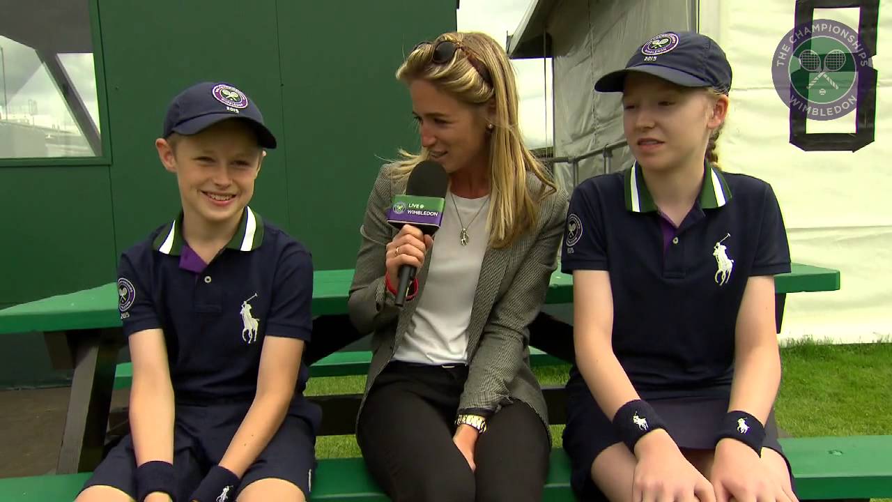 Live @ Wimbledon's Rachel Stringer meets the ball boys and girls