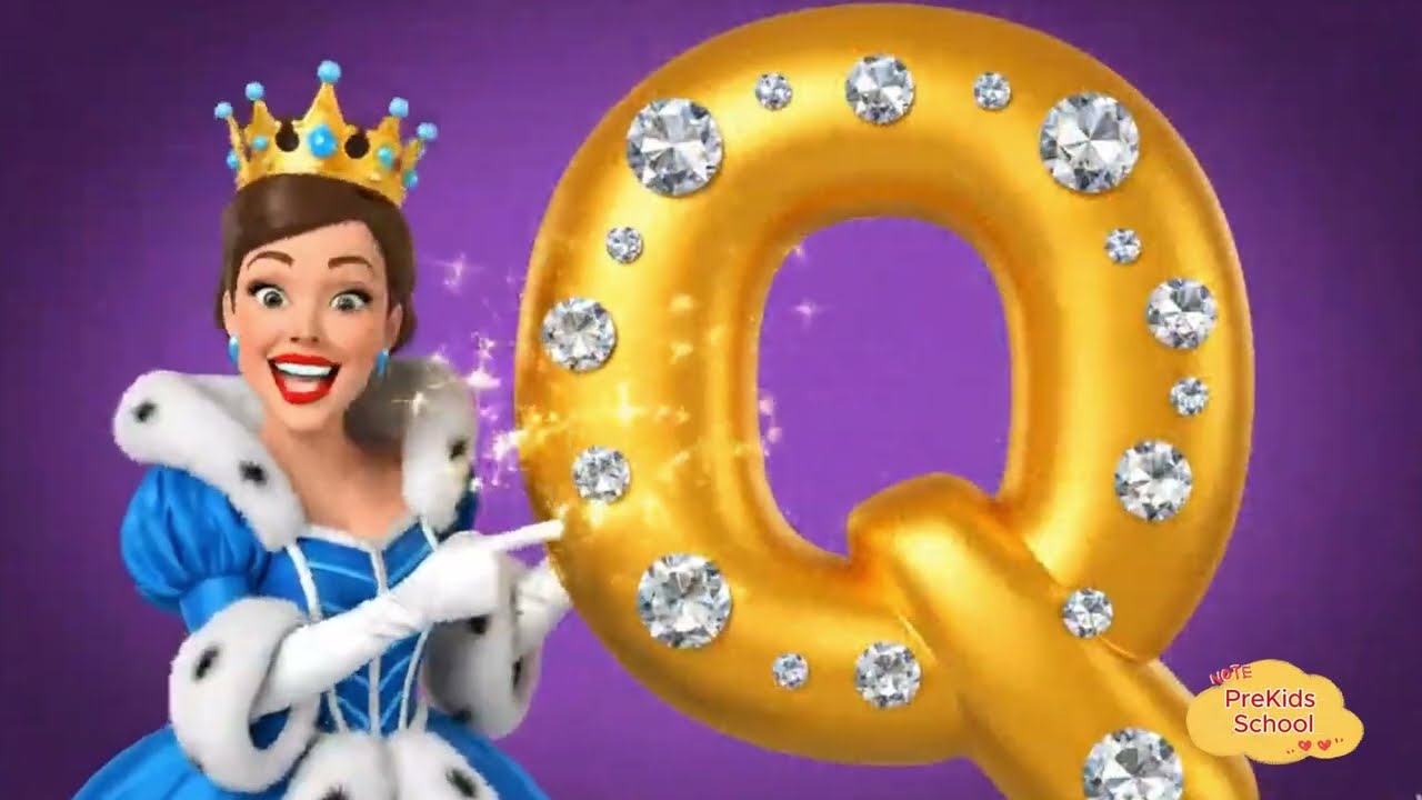 Learn Letter Q with Queen | ABC Phonics for Kids | PreKids School | Kids Learning