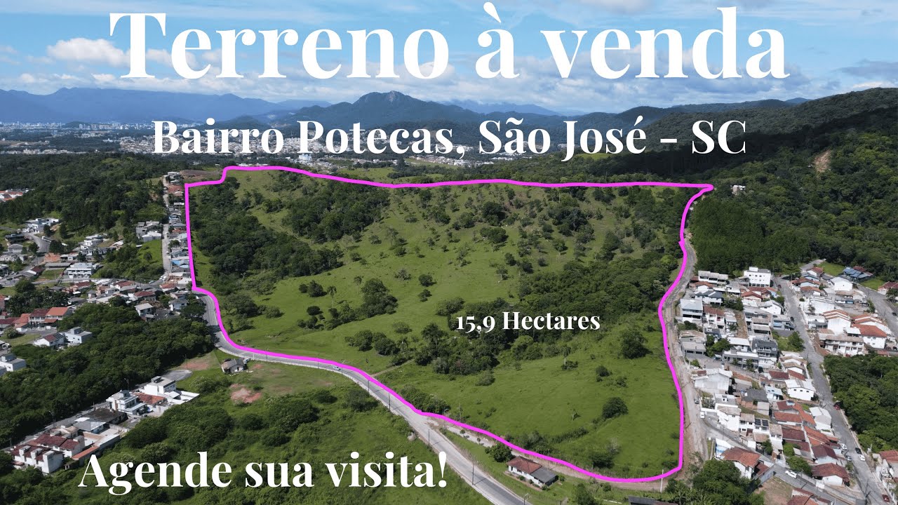 Terreno rural à venda em bairro Potecas, São José - SC | 15,9 hectares