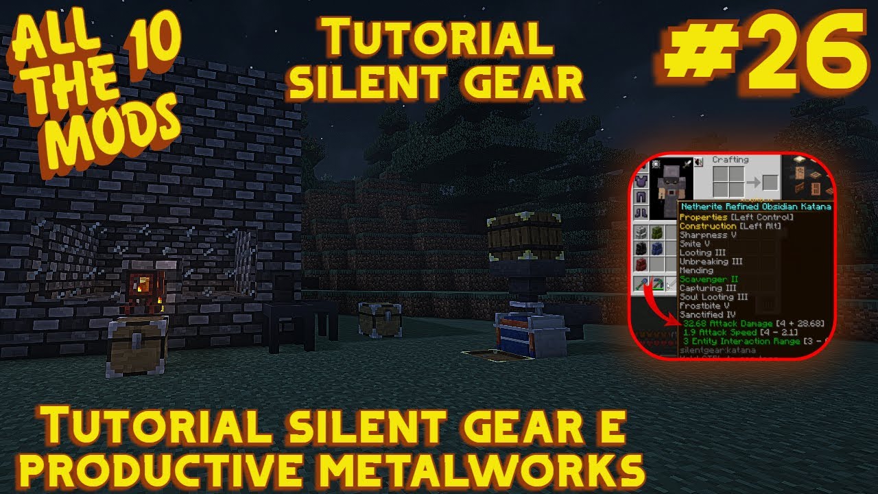 COMO CRIAR FERRAMENTAS do SILENT GEAR com PRODUCTIVE METALWORKS! Germeland Ep26 Temp01 - ATM10 2.47+