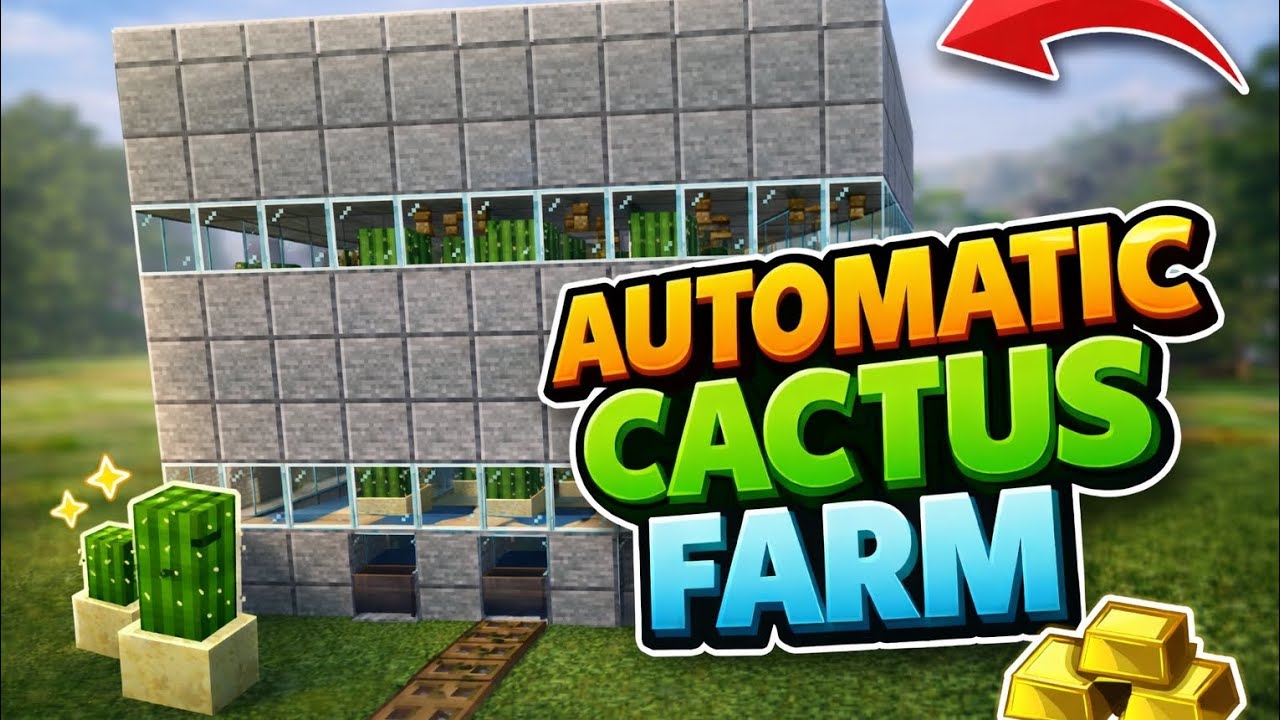 EASIEST AUTOMATIC CACTUS FARM 🤩