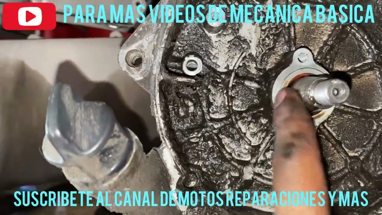 Como cambiar reten de la tapa del bendix? Mi motoneta bota mucho aceite por el lado del estator