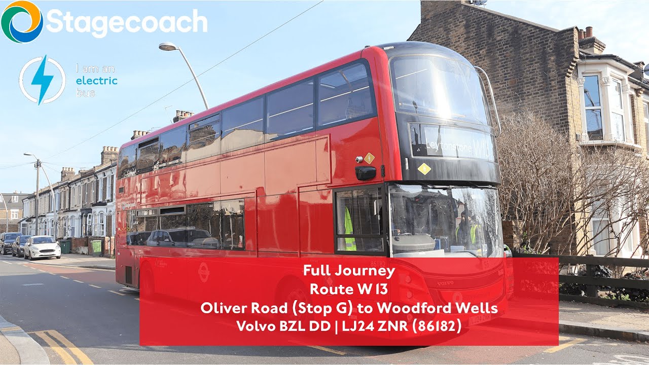 Full Journey | W13 to Woodford Wells | Volvo BZL DD ⚡ | 86182 (LJ24 ZNR)