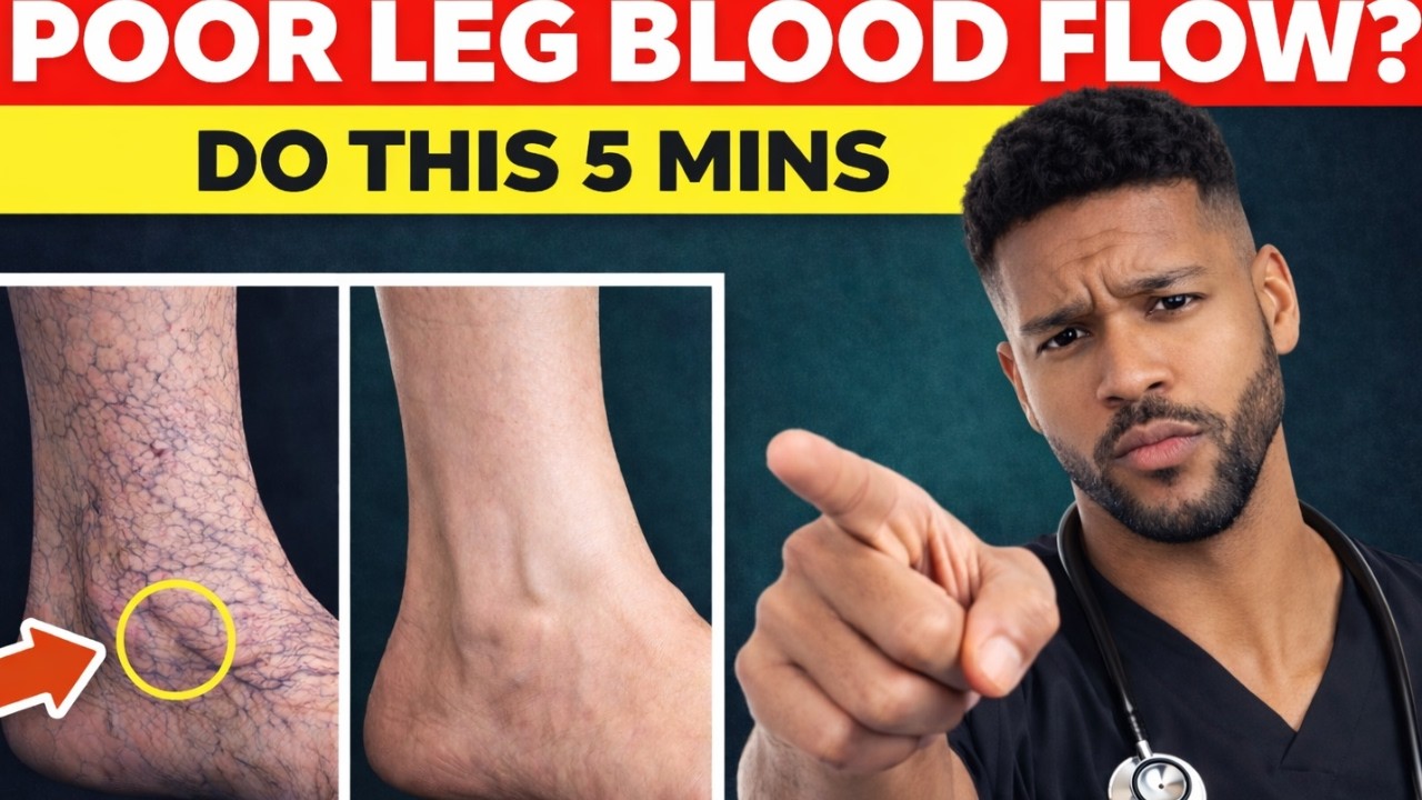 Doctor Explain : Poor Leg Circulation? 30-Second Test + 3 Fast Fix Exercises