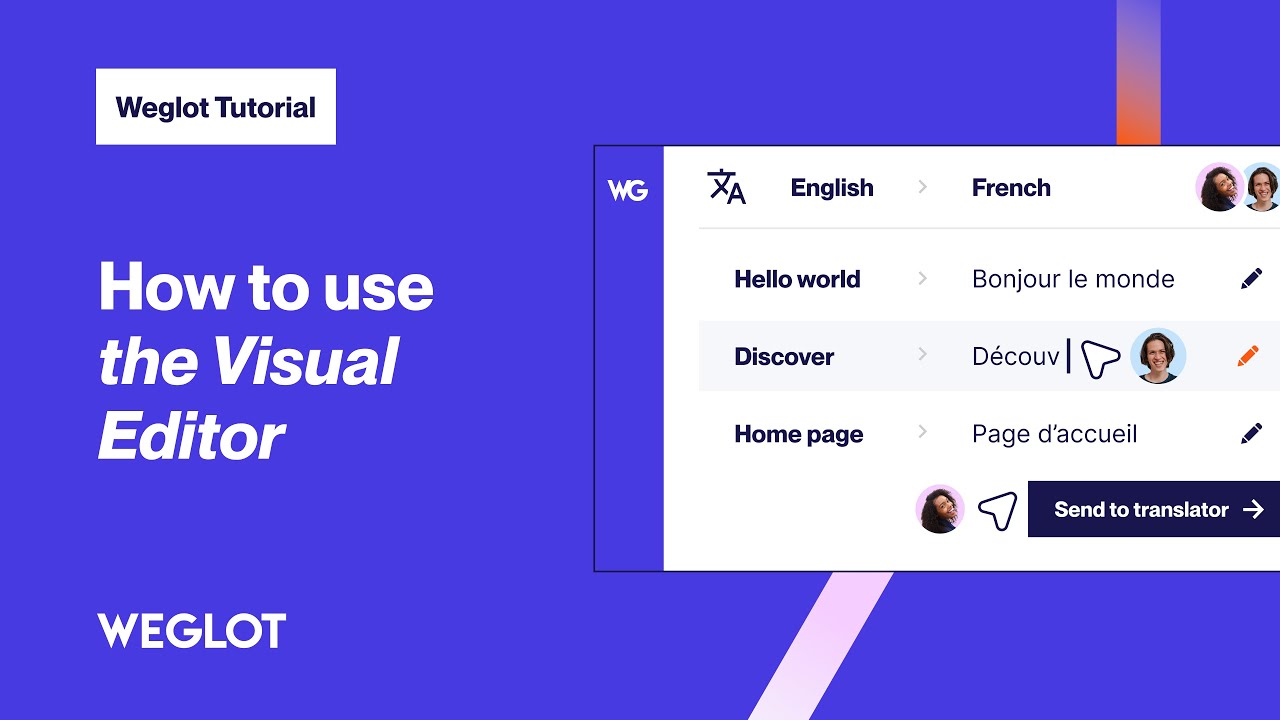 How to use the Visual Editor | Weglot Tutorial