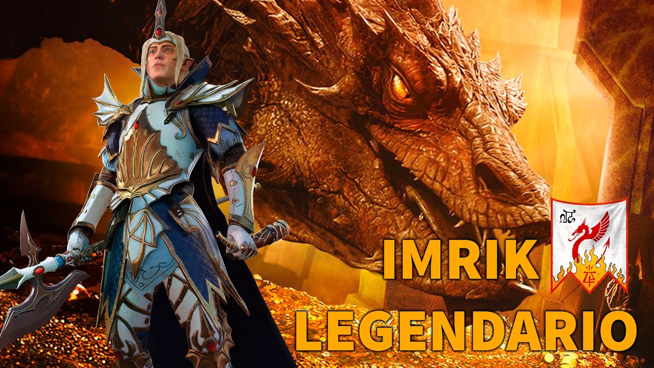DOS DRAGONES Y UNA MINA O AL CARRER Campaña Altos Elfos Legendario Total War Warhammer 2