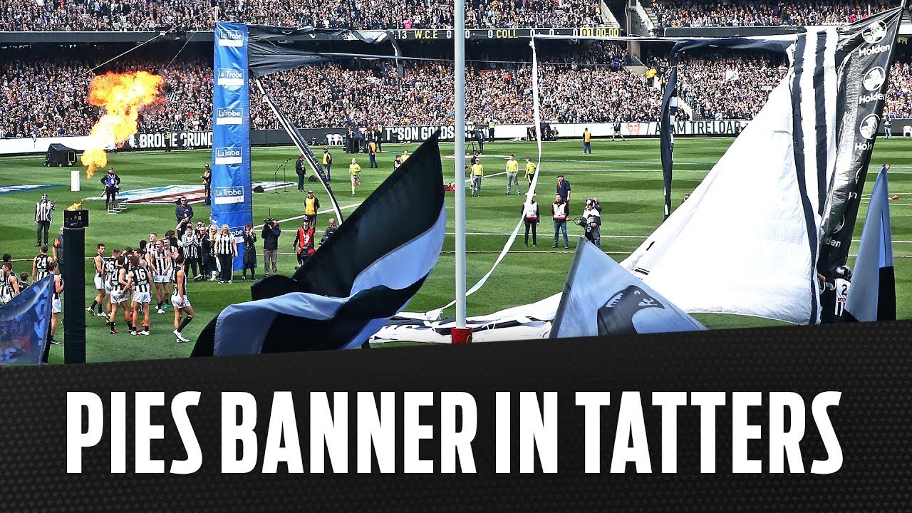 Pies banner left in tatters | 2018 Toyota AFL Grand Final | AFL