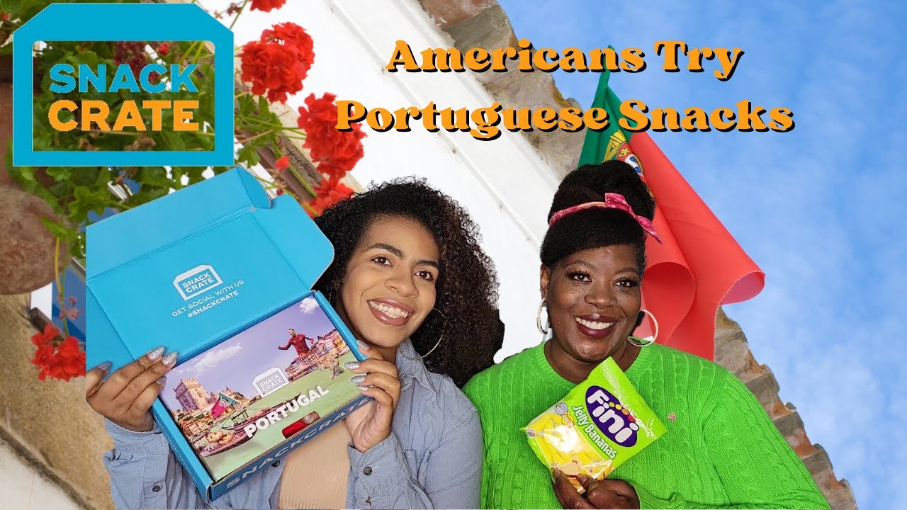 Americans Try Portuguese Snacks | Snack Crate Unboxing
