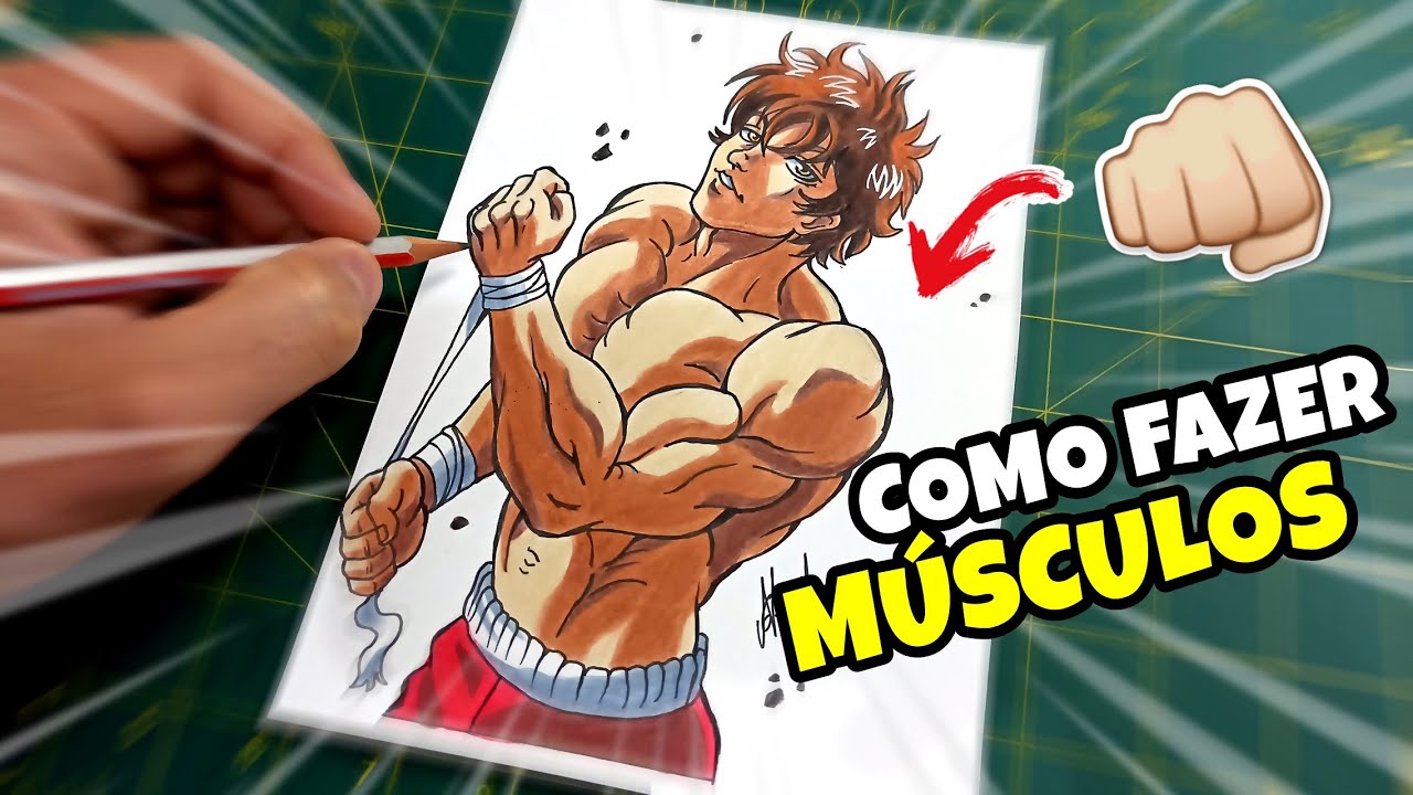 Como desenhar o Baki Hanma (AVANÇADO) passo a passo 1
