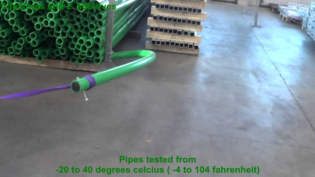 Testing polymer pipes for the Cow-Welfare's Flex Stall™
