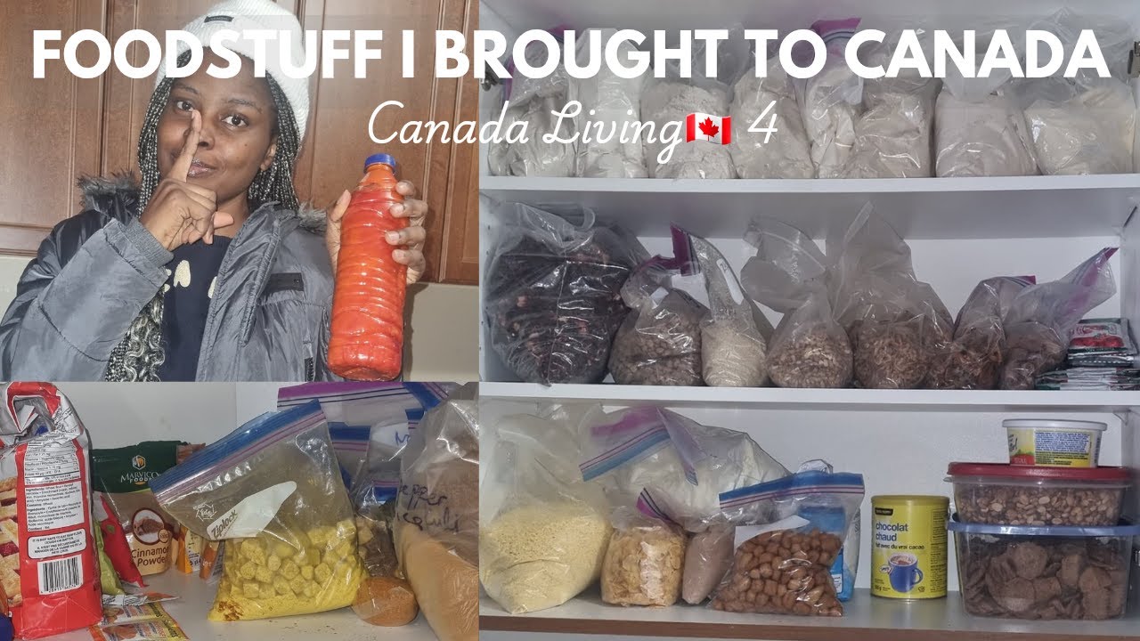 FOODSTUFFS to bring to CANADA🇨🇦| Relocating from Nigeria to Canada