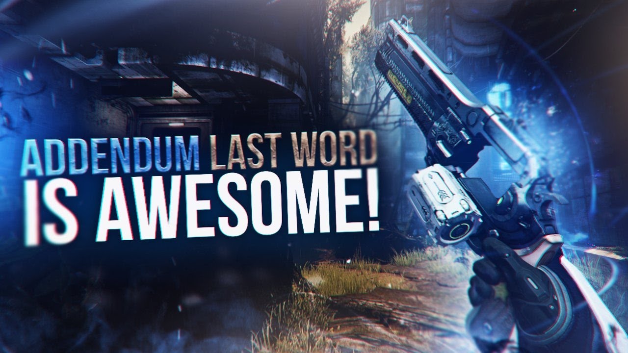 Destiny: Addendum Last Word Is Awesome! Crucible Highlights With Throw Back Loadout!