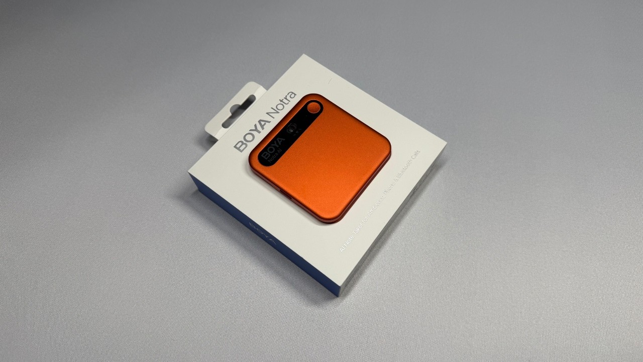 BOYA Notra AI - World's 1st AI Note Taker for Ambience, Phone & Bluetooth Calls