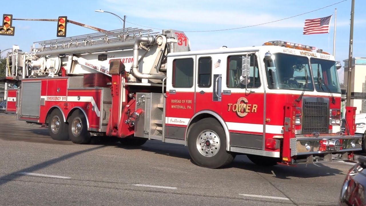 Whitehall Township Fire Department Tower 3631 Responding