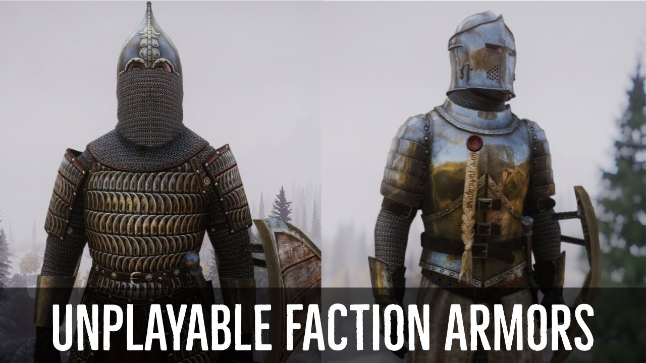 Skyrim Mods: Unplayable Faction Armors | Armor Mod | PC & XBOX ONE