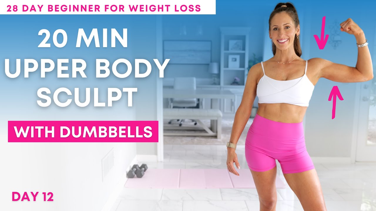 28 Day Pilates Challenge for Weight Loss | DAY 12 20 min UPPER body Workout