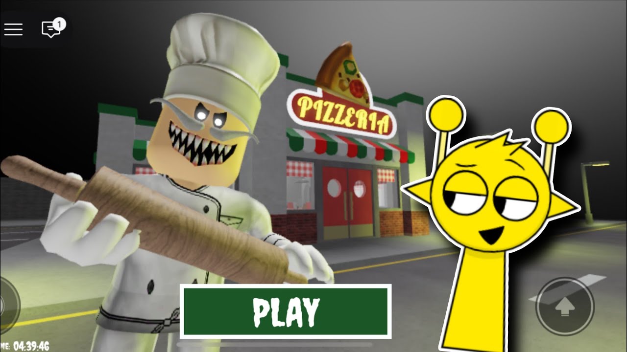 escape Pappa Pizza's Pizzeria Play As Yellow Sprunki