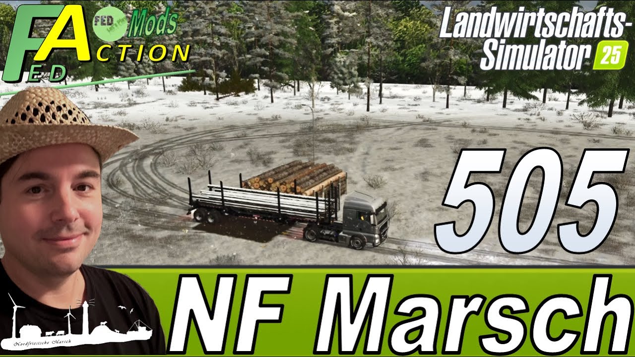 LS25 🚜 505 NF Marsch 4fach Fast weg der Wald bei Land 130 #landwirtschaftssimulator25 #letsplay