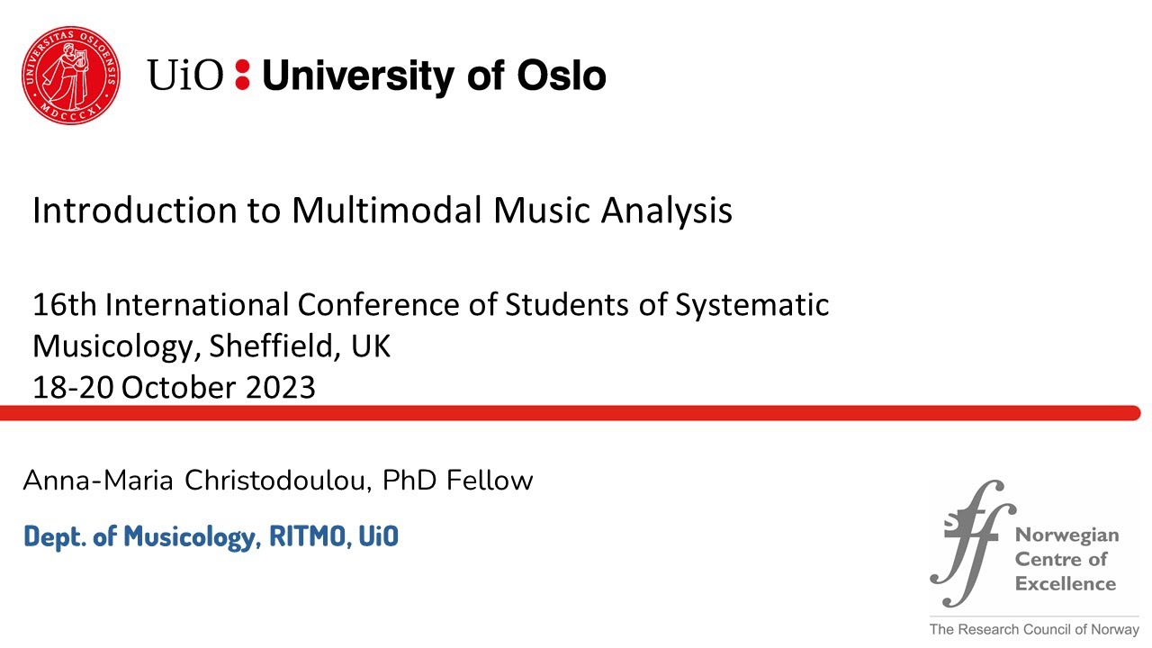 Workshop on the Introduction to Multimodal Music Analysis