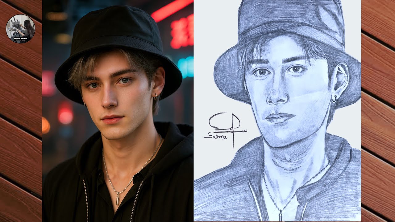 Realistic Pencil Sketch Transformation | Portrait Drawing | Before & After Sketch