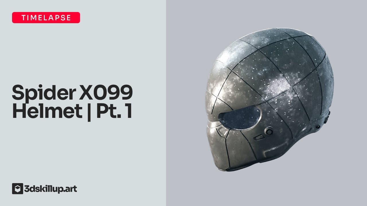 🔥 Blender Mastery: Sculpting 'Spider X099' Helmet - AI-Inspired Art | EDO & 3DSkillUp