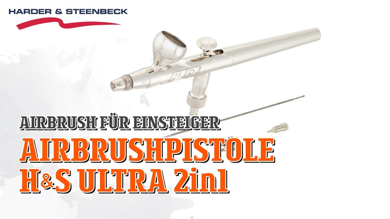 Airbrushpistole Harder & Steenbeck Ultra 2in1 | Airbrush f&uuml;r Einsteiger | Folge 4