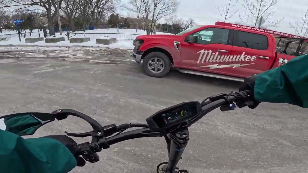 PART 3 ROAD TEST IN -10 CELSIUS  WITH ZENVA DASH S 16800W ELECTRIC SCOOTER MAX SPEED TODAY: 91KPH 4K